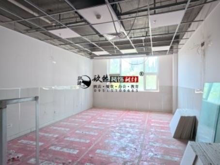 大武口装修公司|大武口华皓办公室改造设计装修中期施工进度
