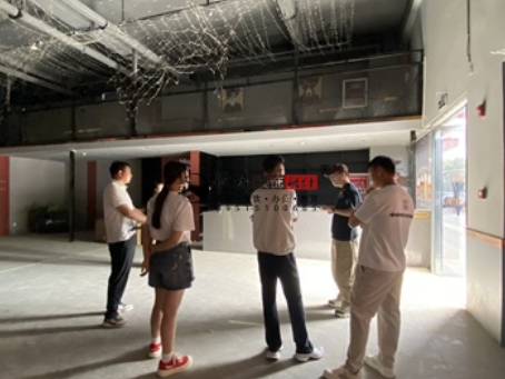 大武口装修公司|大武口民谣集酒馆设计装修项目现场勘察