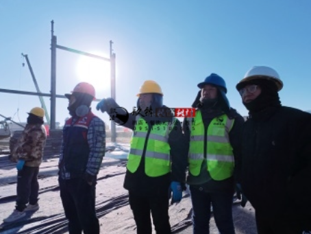 大武口装修公司|大武口启元办公楼展厅设计装修项目施工巡检